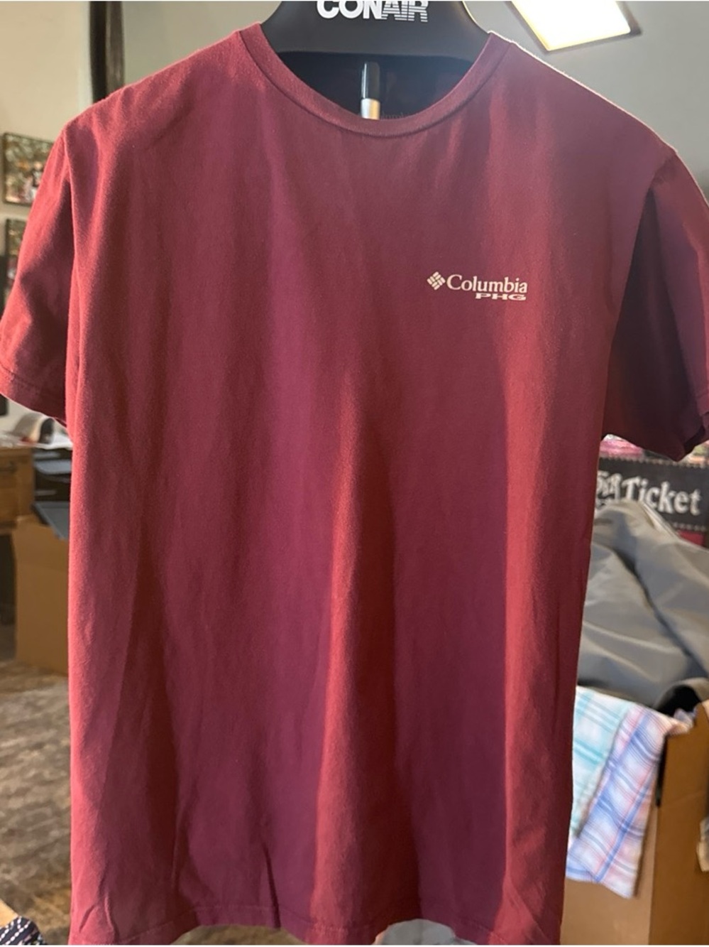 Columbia Men's Short Sleeve Tee - Maroon